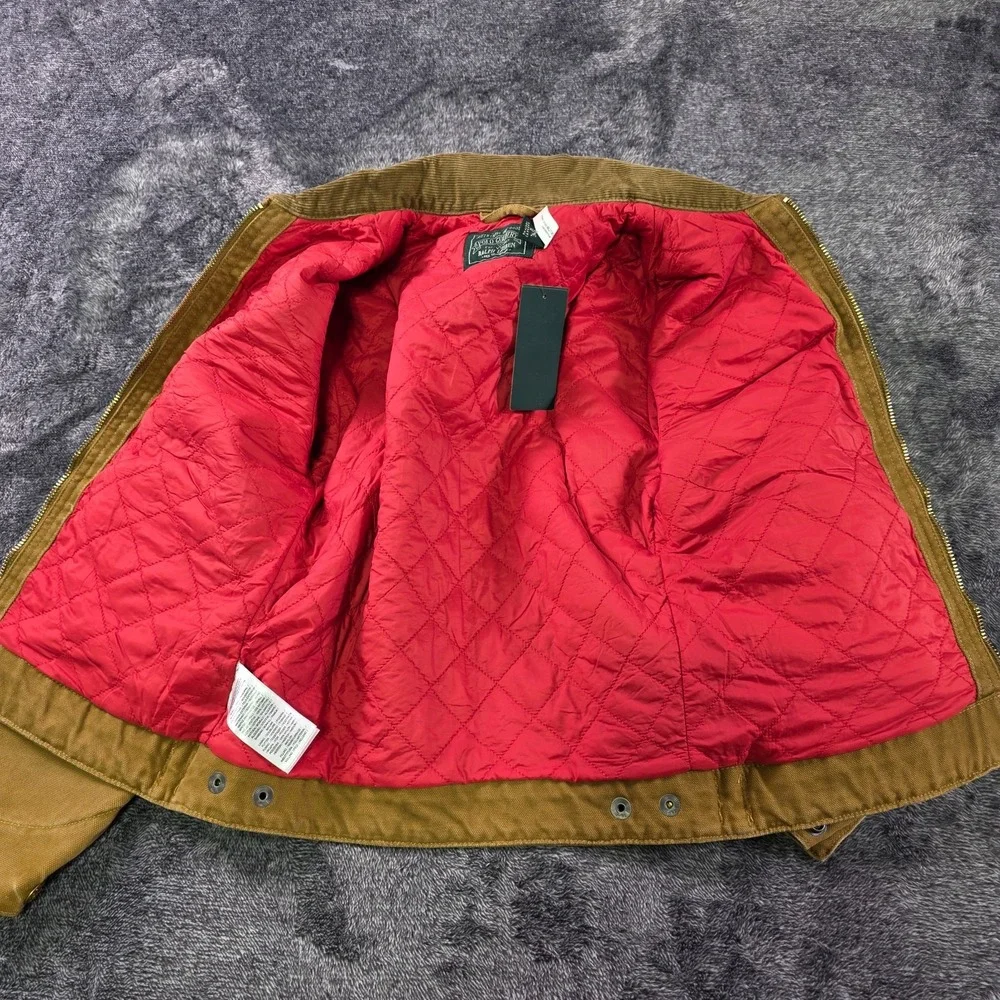 Ralph Lauren Polo Country Corduroy Collar Detroit Canvas Jacket Kids Small 8